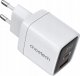 Ładowarka Choetech Ładowarka sieciowa Choetech PD6052 USB-C USB-A PD 35W GaN z wyświetlaczem - biała 1