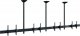 Hagor Hagor 3314 uchwyt / stojak do monitorów 165,1 cm (65") Czarny Sufit 1