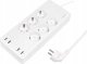 LogiLink LogiLink 6 gniazd Wi-Fi smart 1.8m biała 1