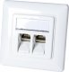 Adapter USB StarTech Adap Logilink Keystone Face Plate 45° 2