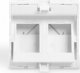 Digitus ZUB Digitus Front Panel 2-port angled 3