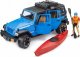 Bruder bruder Jeep Wrangler Rubicon Unlimited with kayak and figure, model vehicle 6