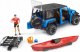 Bruder bruder Jeep Wrangler Rubicon Unlimited with kayak and figure, model vehicle 8