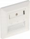 Solarix Gniazdko modularne Solarix na 3 keystony pod tynk białe 2