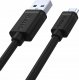 Kabel USB Unitek USB-A - microUSB 0.3 m Czarny (Y-C4007BK) 2
