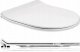 Deska sedesowa Toya FALA DESKA WC SUPER SLIM Z DUROPLASTU WOLNOOPADAJĄCA Z WYPINANNIEM JEDNYM PRZYCISKIEM 1