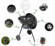 Toya LUND GRILL WĘGLOWY OKRĄGŁY Z POKRYWĄ 41cm 2