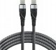 Kabel USB EverActive USB-C - USB-C 2 m Czarny (CBB-2PDG) 1