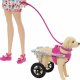 Lalka Barbie Mattel i piesek na wózku Zestaw (HTK37) 9