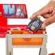 Mattel Pojazdy Auta Mobilny lakiernik Samochód z otwieraną naczepą (HPD82) 7