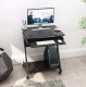 Biurko Techly Biurko komputerowe Techly mobilne 590x370 z szufladą czarne 7