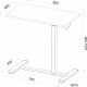 Biurko Techly Biurko / Stolik do Laptopa Techly mobilne, regulowane 6
