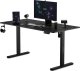 Biurko SENSE7 Nojo Czarne 140 cmx70 cm Black 1