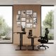 Biurko SENSE7 Nojo Wenge 140 cmx70 cm Black Oak 2