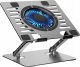 Podstawka chłodząca Art P12 laptop stand aluminum 13/24/23 cm adjustable height+angle+vent+LED 3
