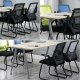 Krzesło biurowe Hedo Ergonomiczne krzesło biurowe, konferencyjne z siatki- białe 4