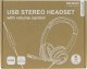 Słuchawki Deltaco Stereo ausinės DELTACO OFFICE USB, garsumo reguliatorius, triukšmą reguliuojantis mikrofonas, juodos spalvos / DELO-0651 4