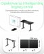 Biurko Icy Box Biurko elektrycznie regulowane z blatem IB-EW122B-TT 140x70 cm do siedzenia i stania 9