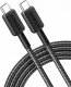 Kabel USB Anker USB-C - USB-C 0.9 m Czarny (A81F5G11) 1