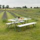 Szchara STÓŁ CATERINGOWY ROZKŁADANY BANKIETOWY OGRODOWY TURYSTYCZNY PIKNIKOWY 180cm 2