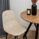 Szchara KRZESŁO SKANDYNAWSKIE PIKOWANE DO JADALNI SALONU beżowe 9