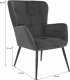 Szchara FOTEL SKANDYNAWSKI NOWOCZESNY ELEGANCKI DESIGNERSKI DO SALONU różowy 3