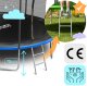Trampolina ogrodowa Neo-Sport NS-13W241 z siatką wewnętrzną 13 FT 404 cm 12
