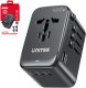 Unitek Ładowarka podróżna EU/US/UK/AUS PD 100 W 1