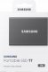 Dysk zewnętrzny HDD Samsung Išorinis kietasis diskas SSD|SAMSUNG|T7|1TB|USB 3.2|Rašymo greitis 1000 MBytes/sec|Skaitymo greitis 1050 MBytes/sec|MU-PC1T0T/WW 10
