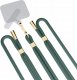 3MK Smycz do telefonu - 3mk EasyClip - Ciemny Zielony (złoty) 2
