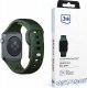 3MK 38/40/41 mm Dark Green - 3mk Silicone Watch Strap for Apple 14