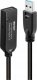 Kabel USB Lindy USB-A - USB-C 10 m Czarny (43376) 1
