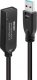 Kabel USB Lindy USB-A - USB-C 10 m Czarny (43376) 3