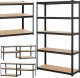 Springos Regał metalowy z 5 półkami 180x90x40cm 875kg do garażu, piwnicy UNIWERSALNY 9