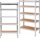 Springos Zestaw regałów metalowych 2 szt. 150x75x30cm 675kg z 5 półkami do garażu, piwnicy UNIWERSALNY 17