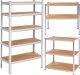 Springos Zestaw regałów metalowych 2 szt. 150x75x30cm 675kg z 5 półkami do garażu, piwnicy UNIWERSALNY 18