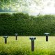 Springos Solarny odstraszacz kretów 4 szt. na nornice, kuny i inne gryzonie czarno-zielony UNIWERSALNY 1