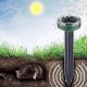 Springos Solarny odstraszacz kretów 4 szt. na nornice, kuny i inne gryzonie czarno-zielony UNIWERSALNY 9