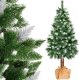 Springos Choinka na pniu 220 cm sztuczna sosna diamentowa ośnieżona UNIWERSALNY 1