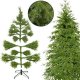Springos Choinka sztuczna 150 cm świerk naturalny PE UNIWERSALNY 6