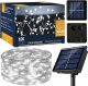 Lampki choinkowe Springos Lampki choinkowe 100 Led 12 m druciki zimny biały oświetlenie świąteczne solarne UNIWERSALNY 1