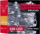 Lampki choinkowe Springos Lampki choinkowe 100 Led 12 m druciki zimny biały oświetlenie świąteczne solarne UNIWERSALNY 8