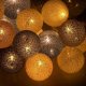 Lampki choinkowe Springos Lampki dekoracyjne cotton balls 30 LED 30 kul białe szare popielate czarne UNIWERSALNY 3
