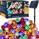 Lampki choinkowe Springos Lampki choinkowe 200 Led 22 m multikolor oświetlenie świąteczne solarne UNIWERSALNY 1