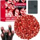Lampki choinkowe Springos Lampki choinkowe 200 Led czerwone 15,5 m oświetlenie świąteczne UNIWERSALNY 1