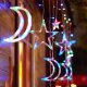 Springos Kurtyna świetlna 138 Led girlanda gwiazdki księżyce lampki sople multikolor UNIWERSALNY 9