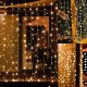 Springos Kurtyna świetlna 200 led girlanda, lampki sople biały ciepły UNIWERSALNY 23