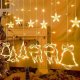 Springos Kurtyna świetlna 126 Led gwiazdki lampki z programatorem sople biały ciepły UNIWERSALNY 2