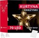 Springos Kurtyna świetlna 70 Led gwiazdki lampki choinkowe wewnętrzne sople ciepły biały UNIWERSALNY 9