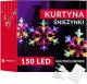 Springos Kurtyna świetlna 150 Led gwiazdki lampki wewnętrzne sople multikolor UNIWERSALNY 9